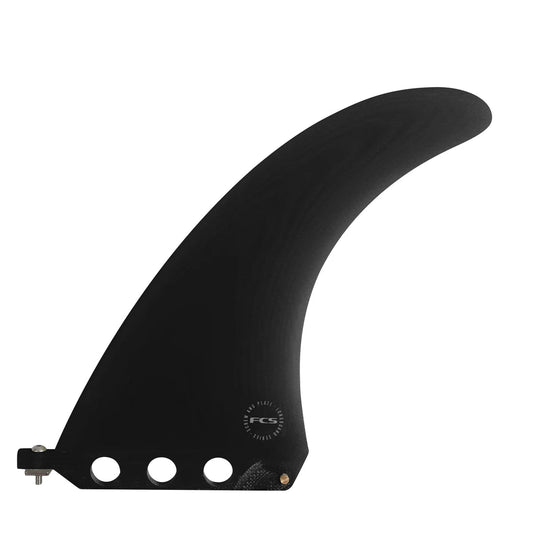 FCS 8 Inch Connect PG Longboard Fin Clear Screw and Plate - Black or Clear
