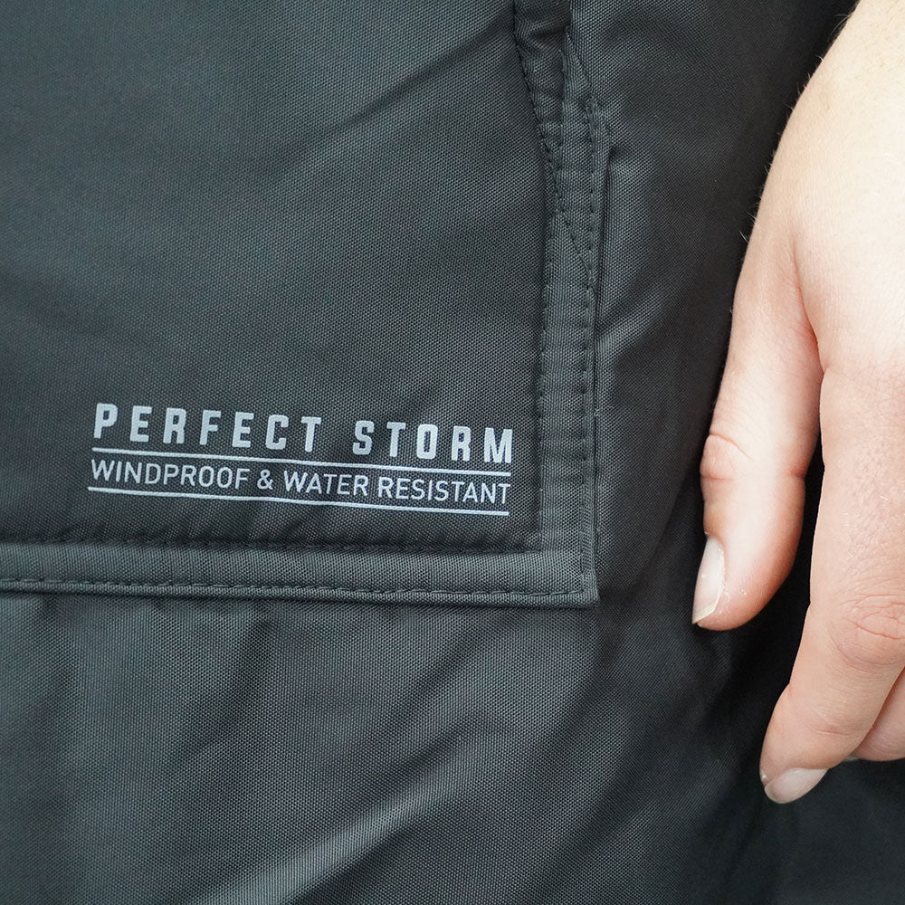 Ocean and Earth Perfect Storm Hooded Waterproof Robe Black