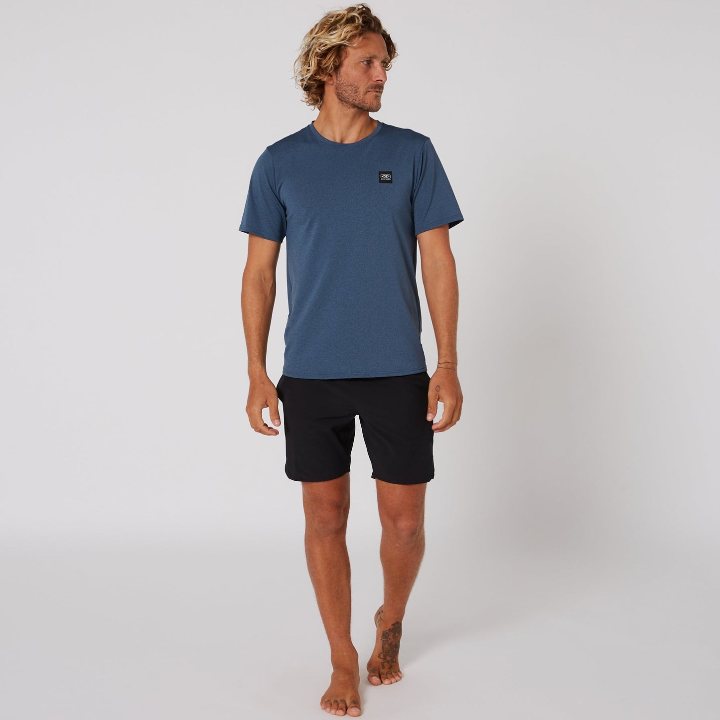 Ocean and Earth Mens Surf Short Sleeve Rash Surf Shirt