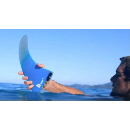 FCS II 9 Inch Fatboy PG Performance Glass Longboard Fin - Clear