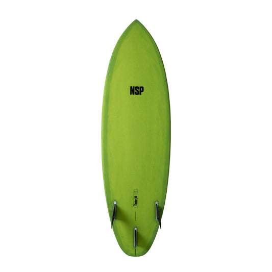 NSP Surfboard 5'10" Protech Tinder D8 Hybrid Shortboard Surfboard Green