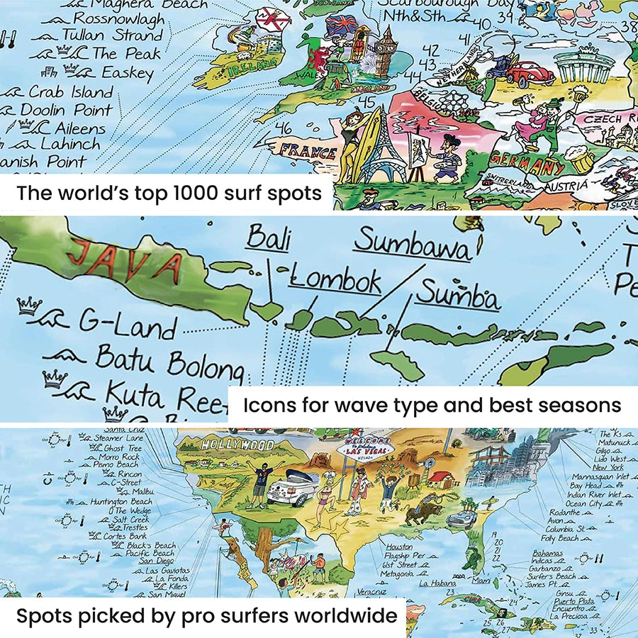 Awesome Maps- World Surf Trip Map