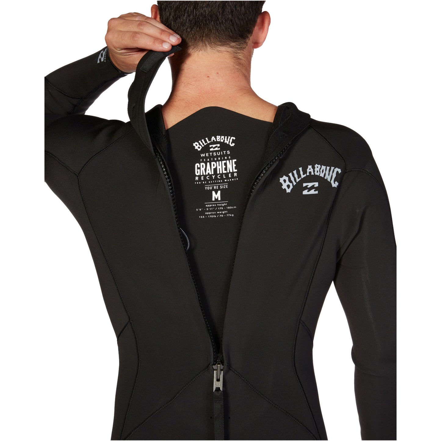 Billabong Absolute 5:4 Back Zip Men Winter Wetsuit - Antique Black