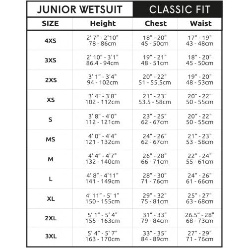C Skins Element 3:2 Junior Unisex Steamer Wetsuit- All Colours
