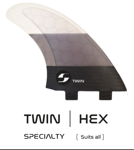 Scarfini HX Twin Fiberglass FCS Dual Tab Surfboard Fin