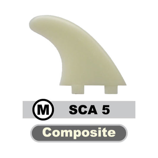 Scarfini SCA5 Medium Composite Dual Tab Thruster Surfboard fins