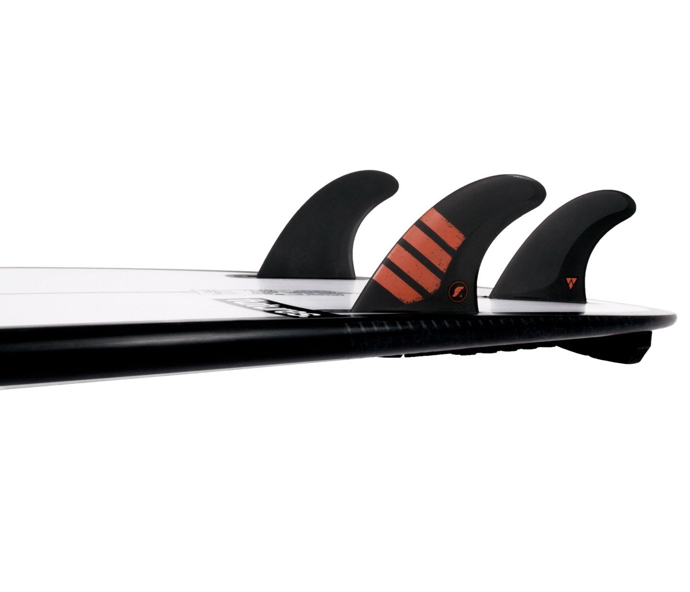 Futures Small F4 Alpha Carbon Thruster Surfboard Fin - Black Red