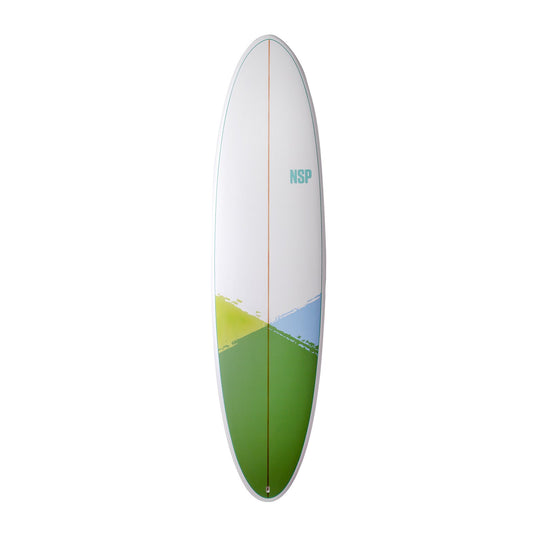 NSP E+ Plus Funboard Surfboard 7'2 - Green