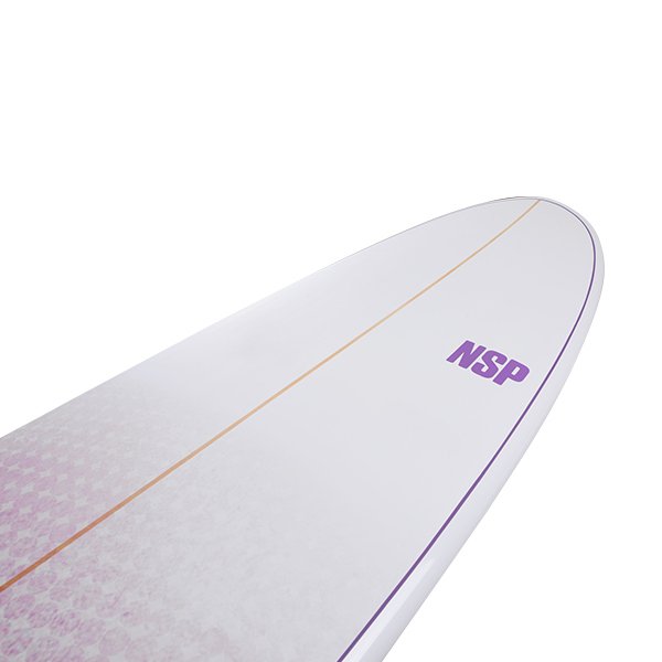 NSP Longboard E-Plus 8'0 Surfboard - Purple Wave