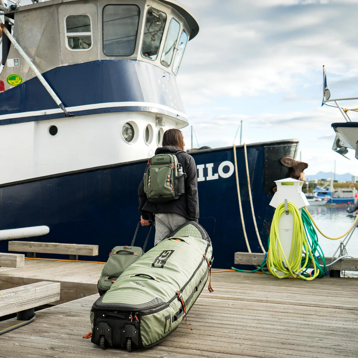 FCS-Mission-Wheely-bag-granite-grey-backpack-travel-surf-galway-ireland-blacksheepsurfco