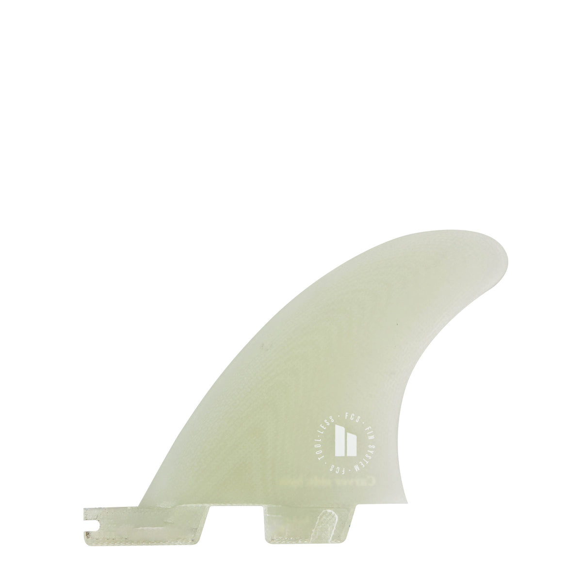 FCS II Carver Small Quad Rear PG Side Bite Clear Fin