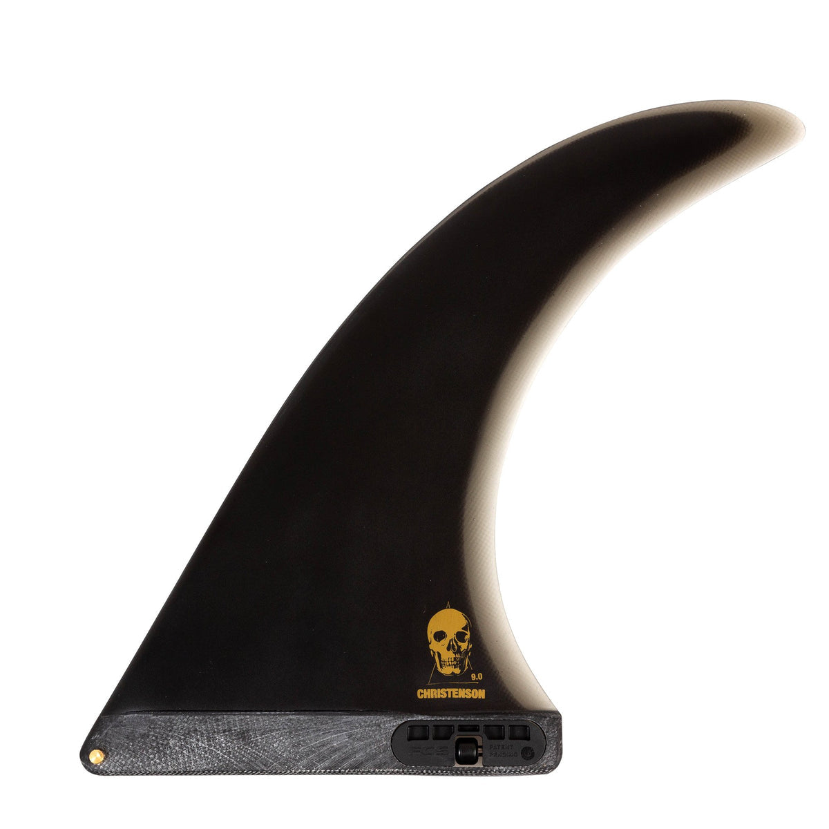 FCS II 9.5 Inch Christenson Performance Glass Black Longboard Fin