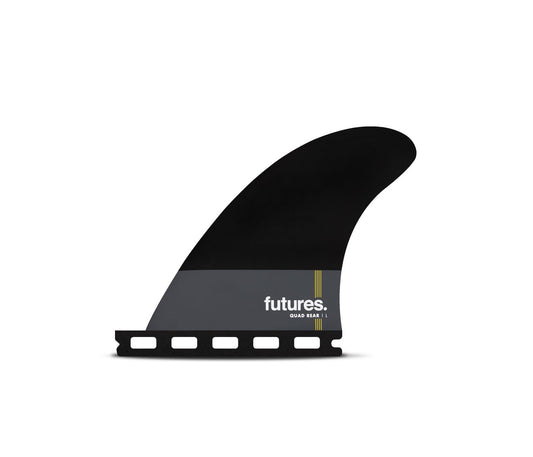 Futures QD2 4.15 Large Pivot Honeycomb Quad Rear Surfboard Fins -Black