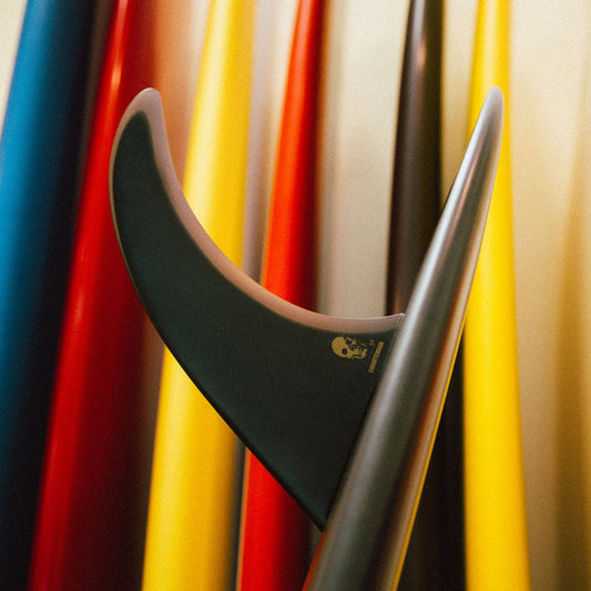 FCS II 9.5 Inch Christenson Performance Glass Black Longboard Fin