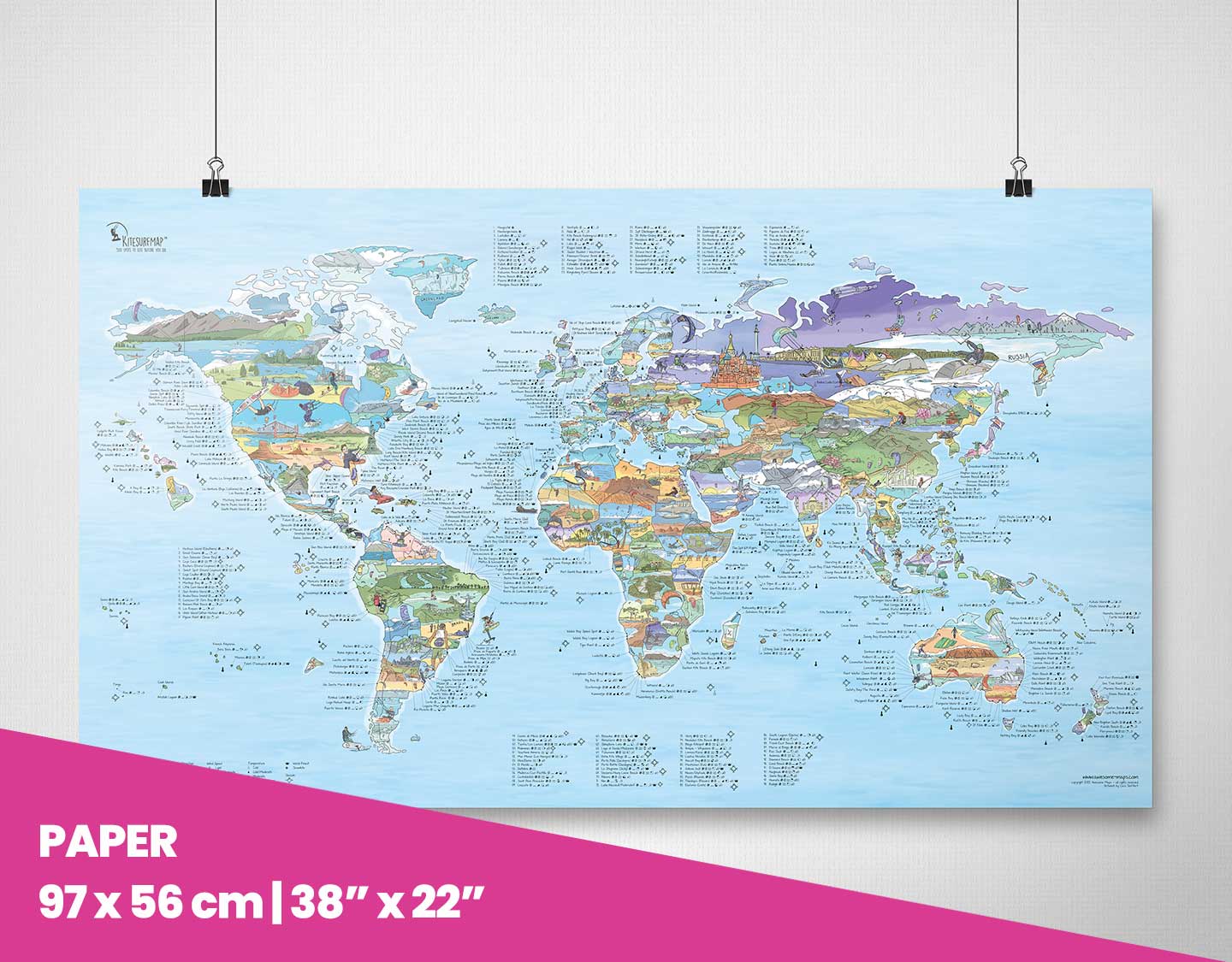 Awesome Maps- World Kitesurf Trip Map – Black Sheep Surf Co