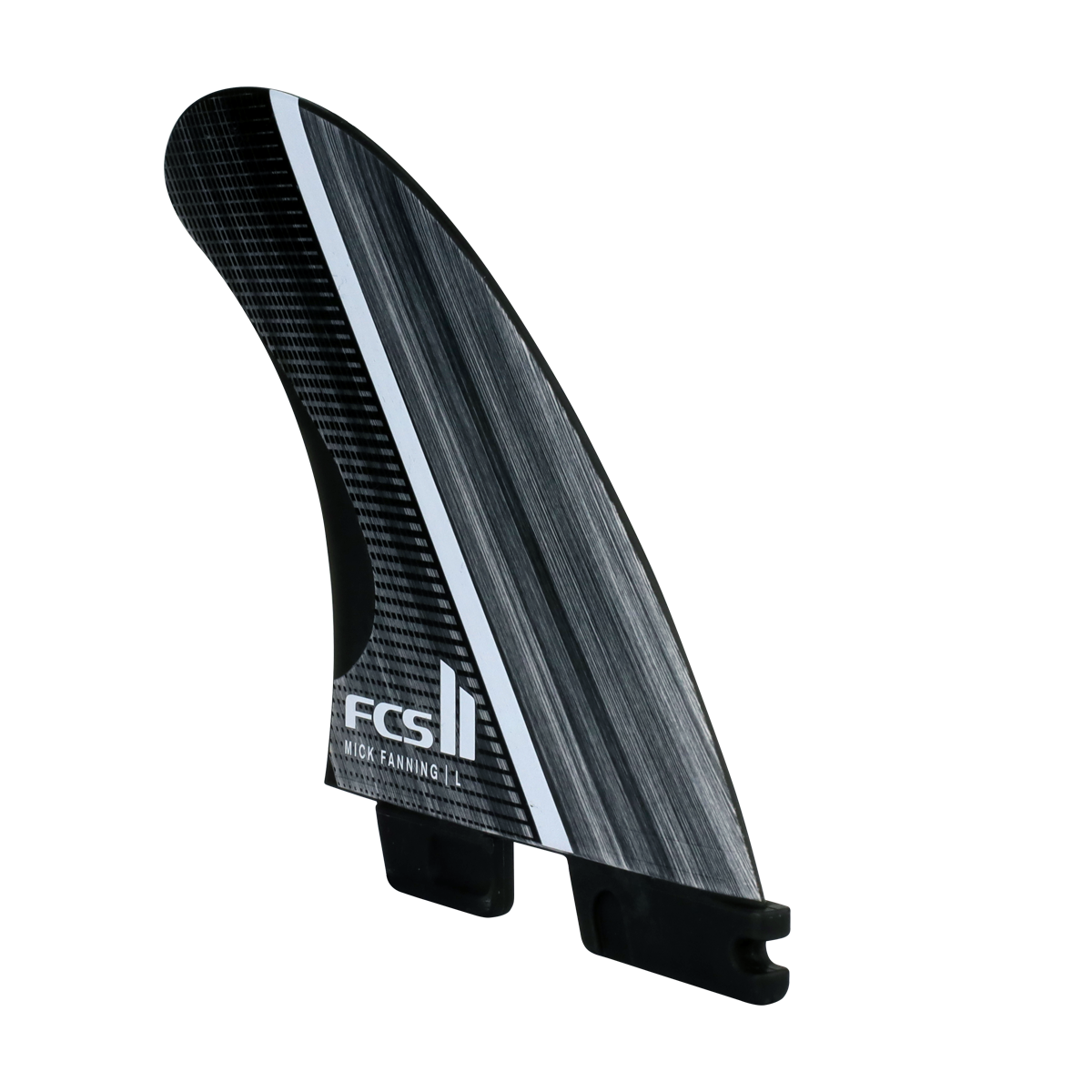 FCS-II-Mick-Fanning-Glass-Fibre-Fusion-Tri-thruster-fin-Set-smoke-black-galway-ireland-blacksheepsurfco
