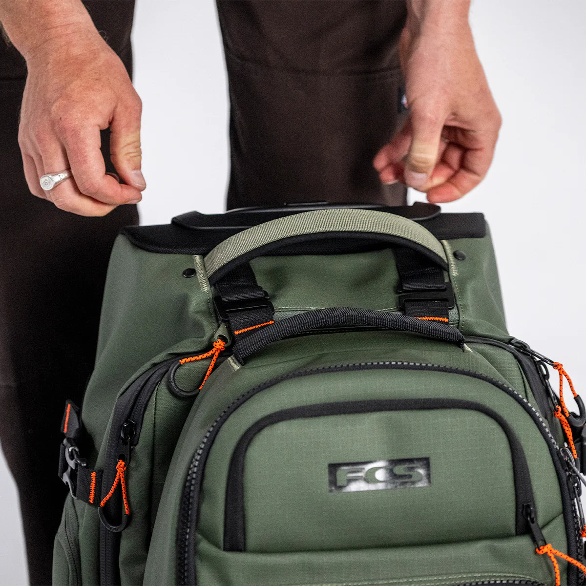 FCS-Mission-Wheely-bag-granite-grey-backpack-travel-surf-galway-ireland-blacksheepsurfco