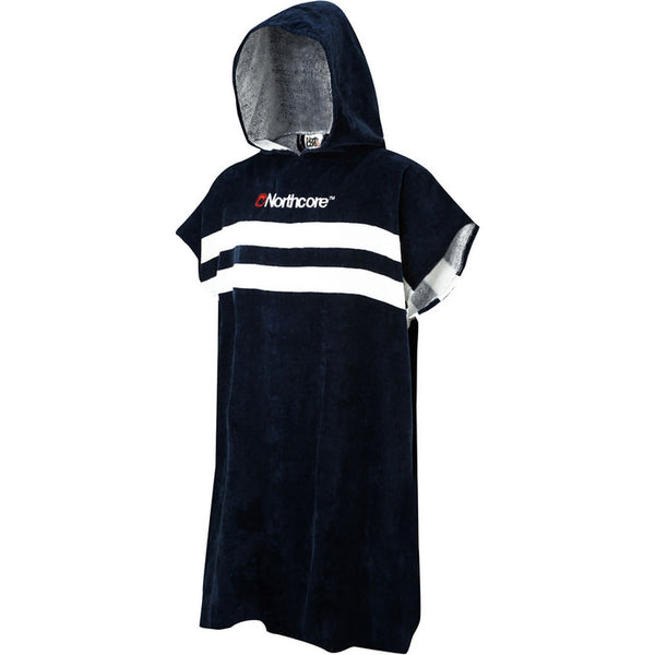 Northcore-Beach-Basha-Changing-Robe-Grey-blue-red-Stripes-NOCO24L-cotton-unisize-galway-ireland-blacksheepsurfco