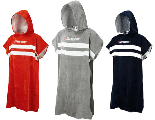 Northcore-Beach-Basha-Changing-Robe-Grey-blue-red-Stripes-NOCO24L-cotton-unisize-galway-ireland-blacksheepsurfco
