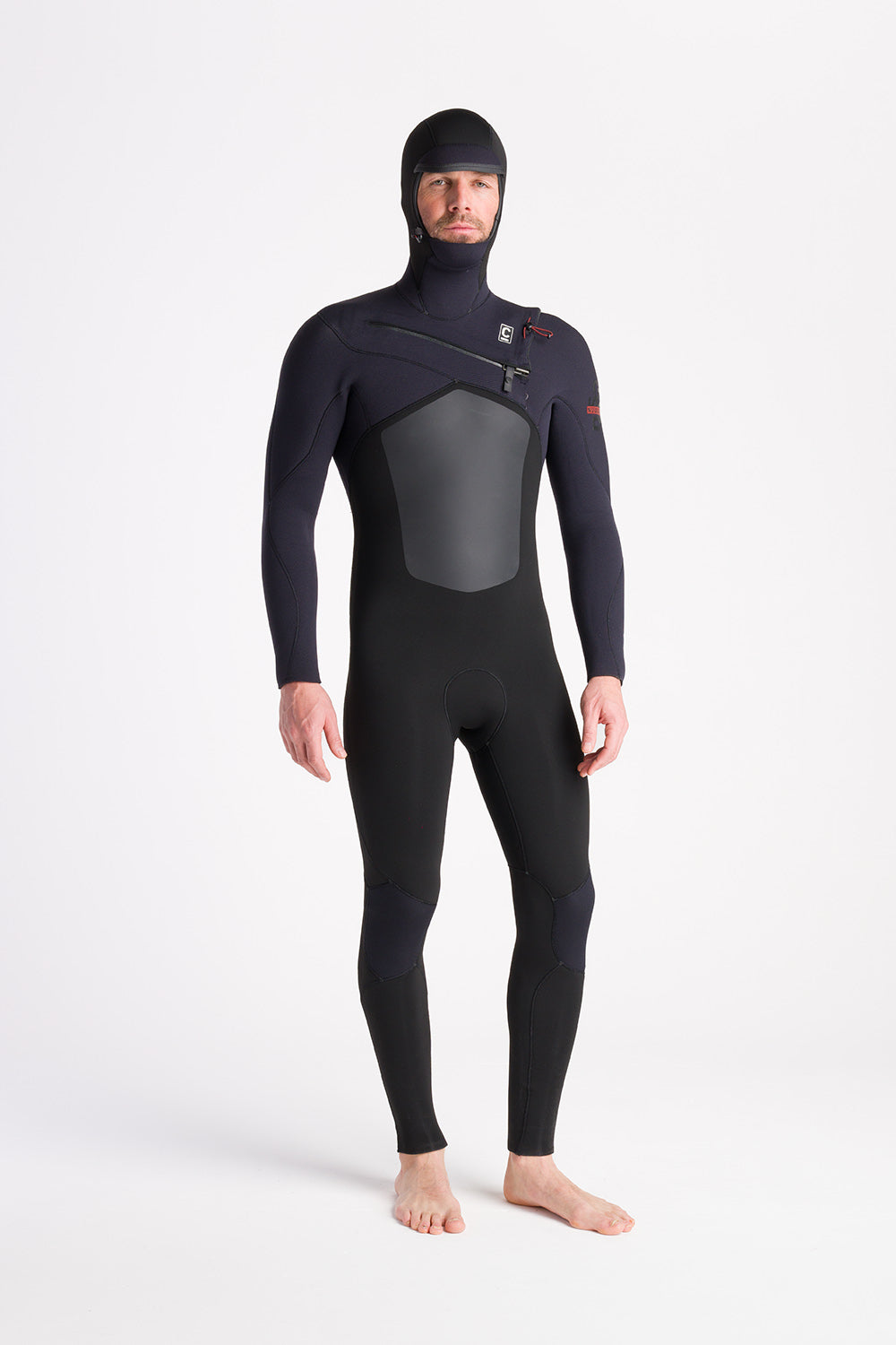 C-Skins NuWave ReWired 6:5:4 Mens Chest Zip Hooded Winter Wetsuit