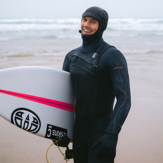 C-SKINS-NUWAVE-5-4-hooded-WIRED-CHEST-ZIP-WINTER-WETSUIT-SURF-NATURAL-RUBBER-SUSTAINABLE-GALWAY-IRELAND-BLACKSHEEPSURFCO