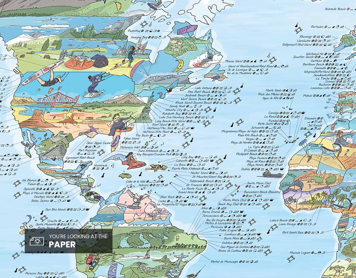Awesome Maps- World Kitesurf Trip Map – Black Sheep Surf Co