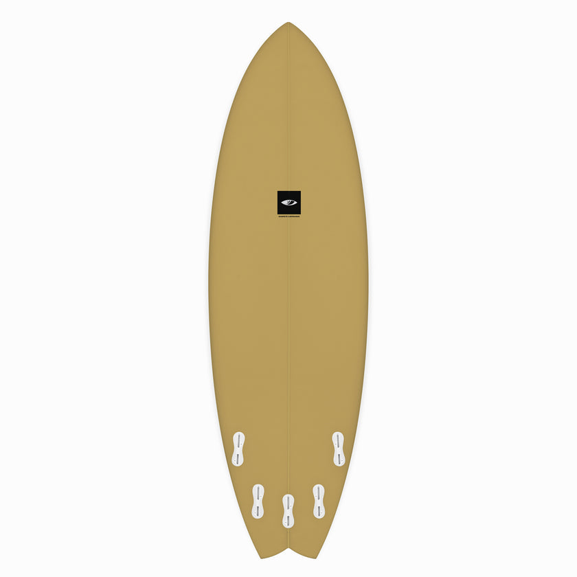 sharpeye-surfboards-radar-swallow-tail-fivefin-five-fin-thruster-quad-2plus1-futures-fcs2-shortboard-blacksheepsurfco-kilcolgan-galway-ireland-sand-tan-beige-bottom