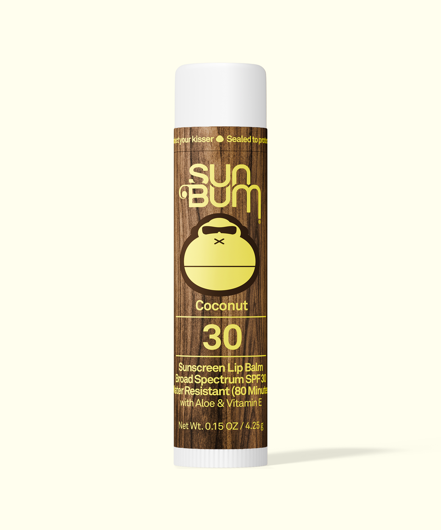 Sun-Bum-lip-balm-with-a-brown-stick= and-pink-cap-on-a-white-background-COCONUT-galway-ireland-blacksheepsurfco