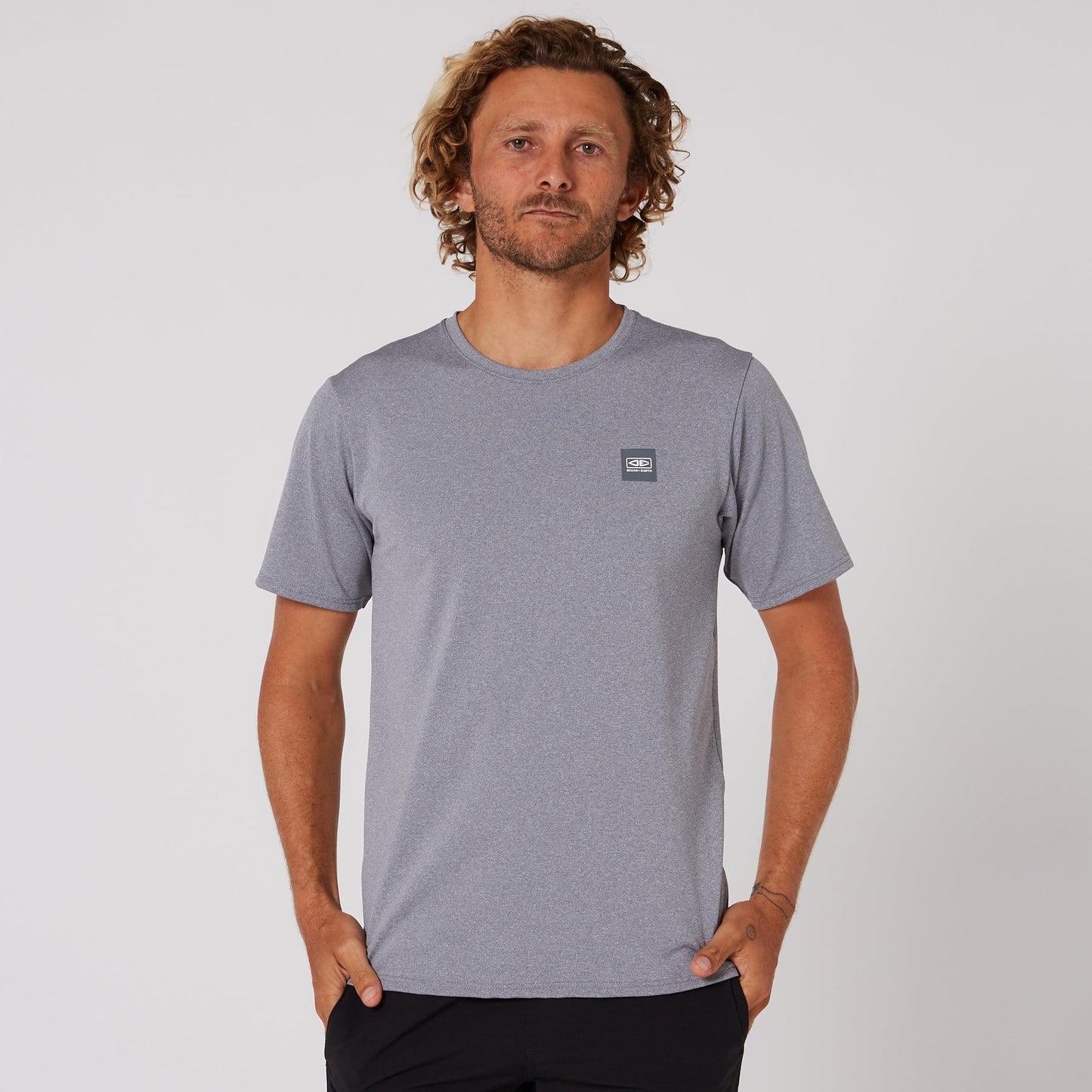 Ocean and Earth Mens Surf Short Sleeve Rash Surf Shirt