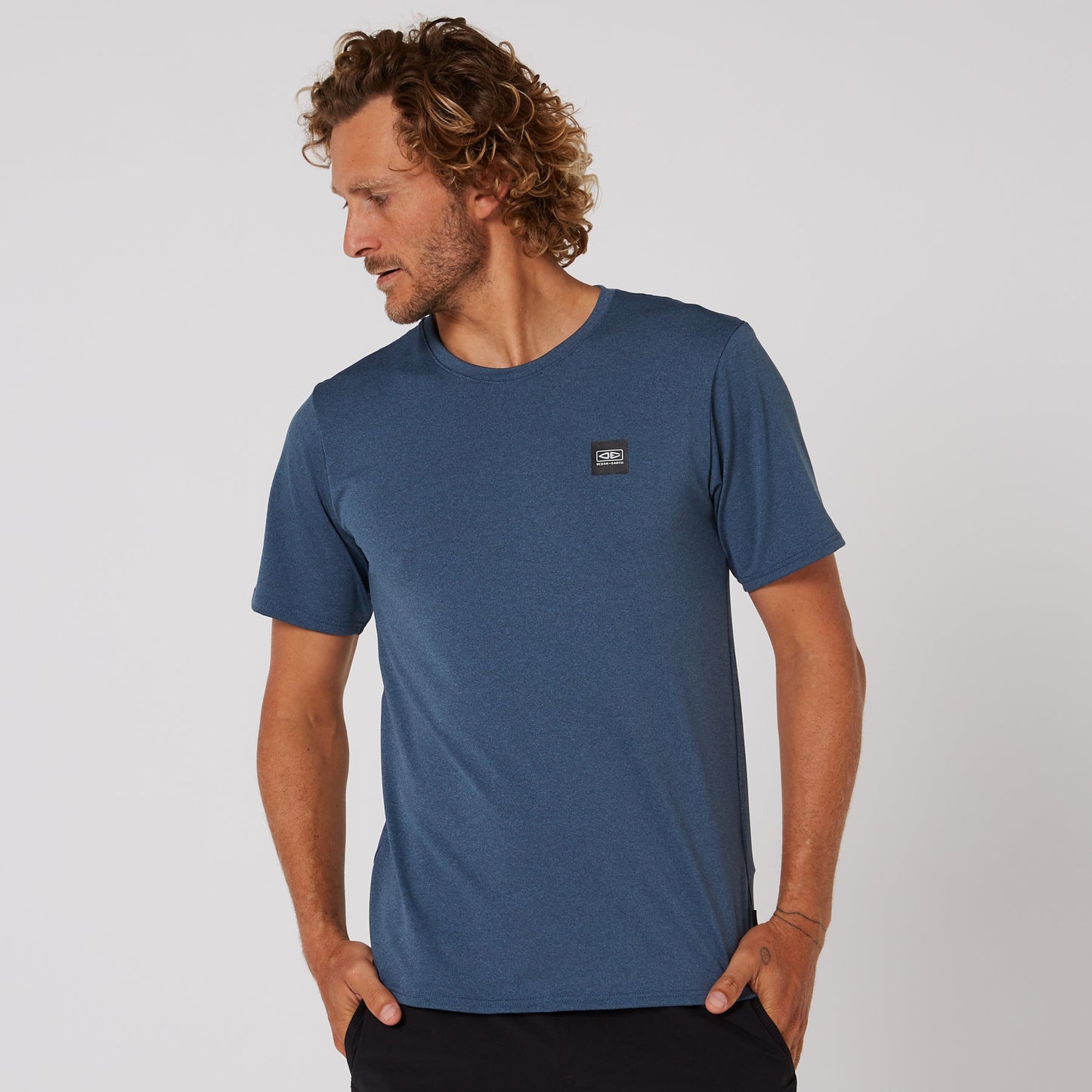 Ocean and Earth Mens Surf Short Sleeve Rash Surf Shirt