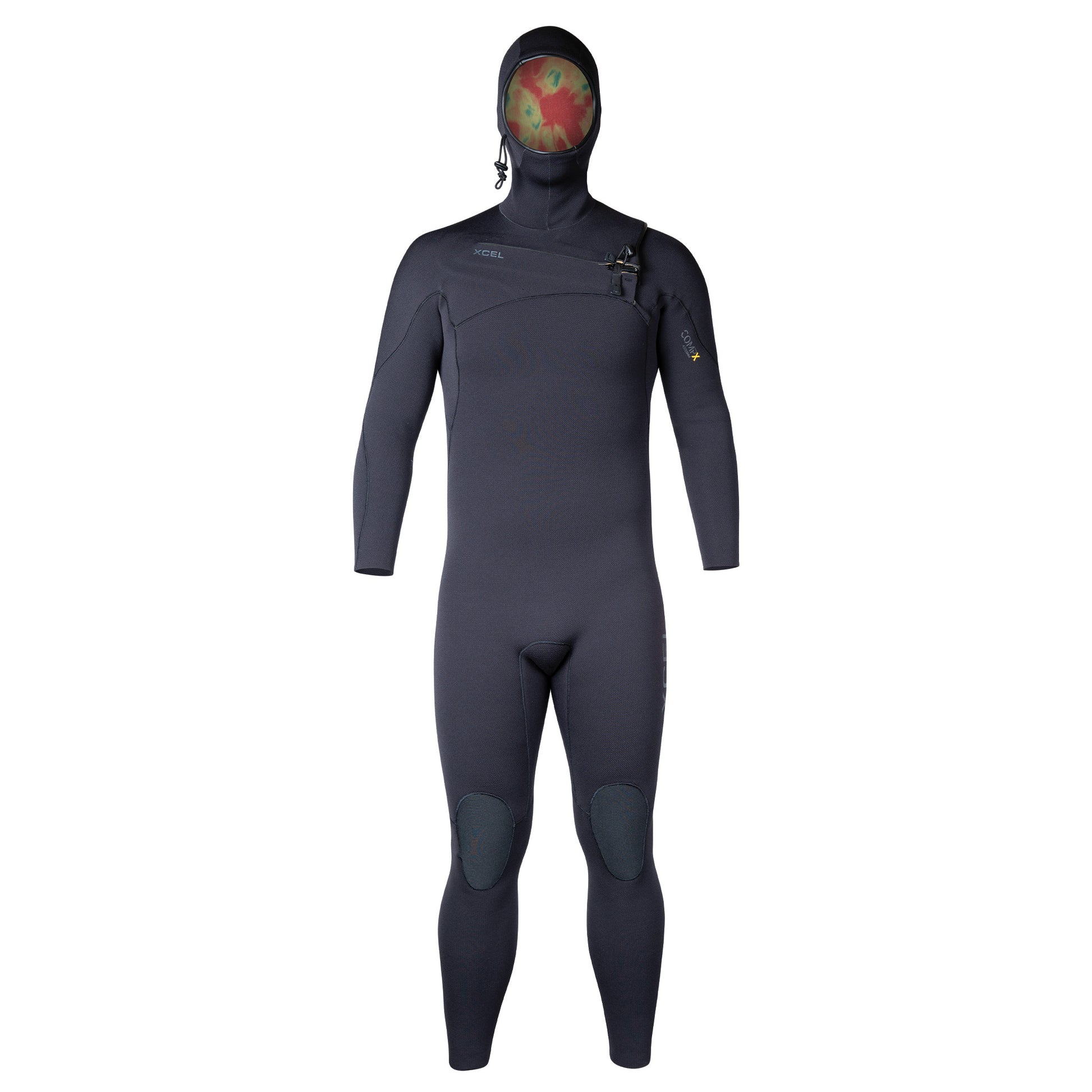 xcel-compX-chest-zip-winter-wetsuit-thermo-dry-infrared-black-blue-nights-5mm-stretchy-warm-galway-ireland-blacksheepsurfco-hooded-TDC-THERMO-DR-CELLIANT