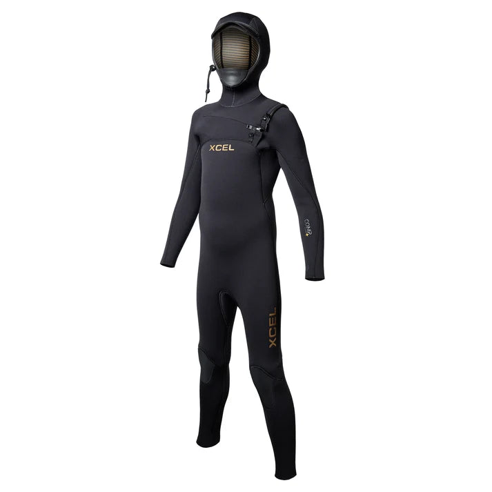Xcel-kids-comp-plus-hooded-full-wetsuit-chest-zip-54-winter-performnce-stretch-galway-ireland-blacksheepsurfco