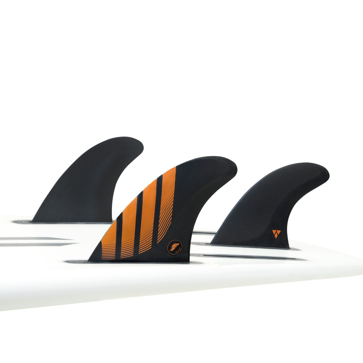 Futures Medium P6 Alpha Carbon Thruster Surfboard Fin - Black Orange ...