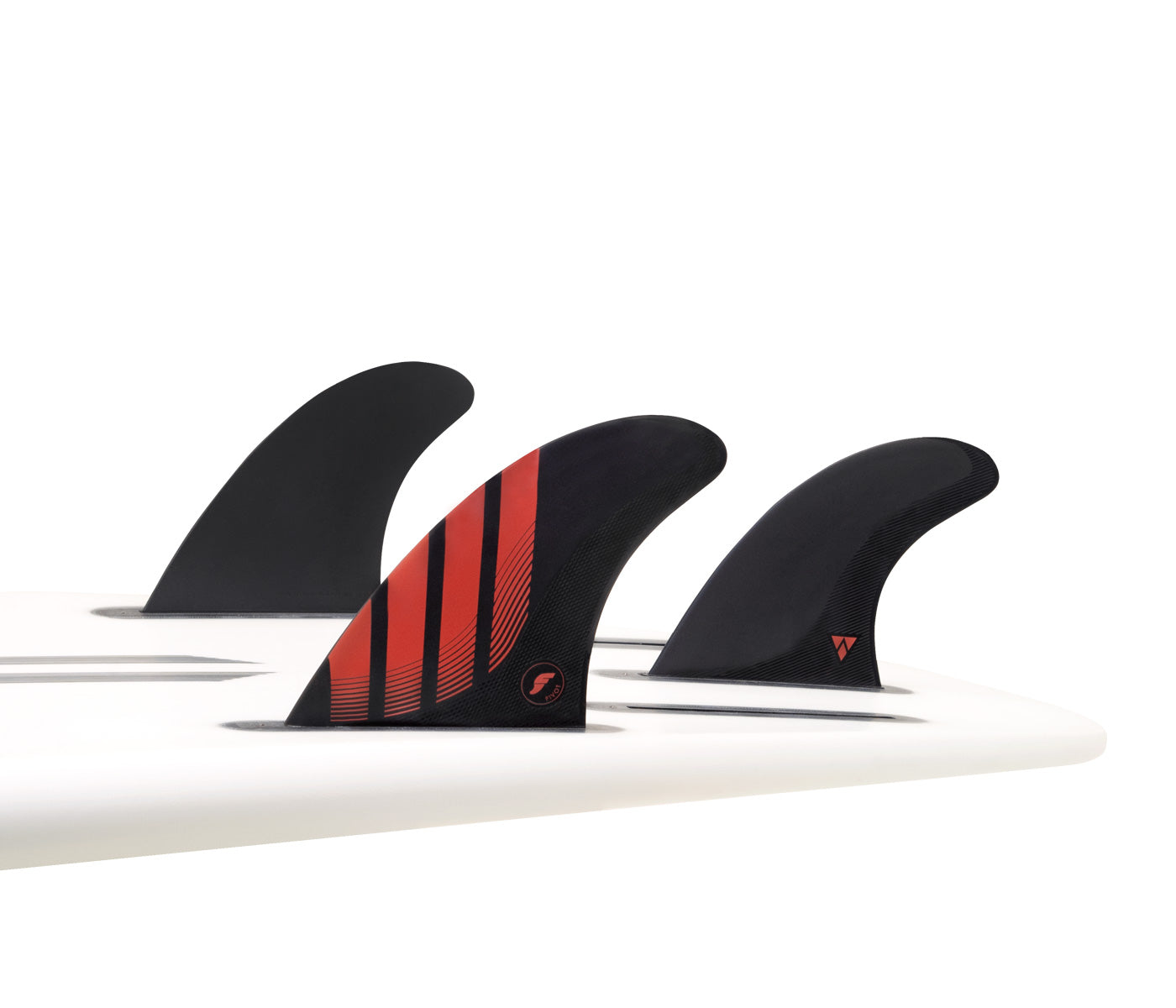 Futures Large P8 Alpha Carbon Thruster Surfboard Fin - Black Red
