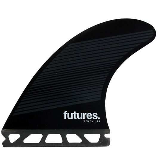Futures Large F8 Legacy Series Honeycomb Thruster Surfboard Fin - Gray Black