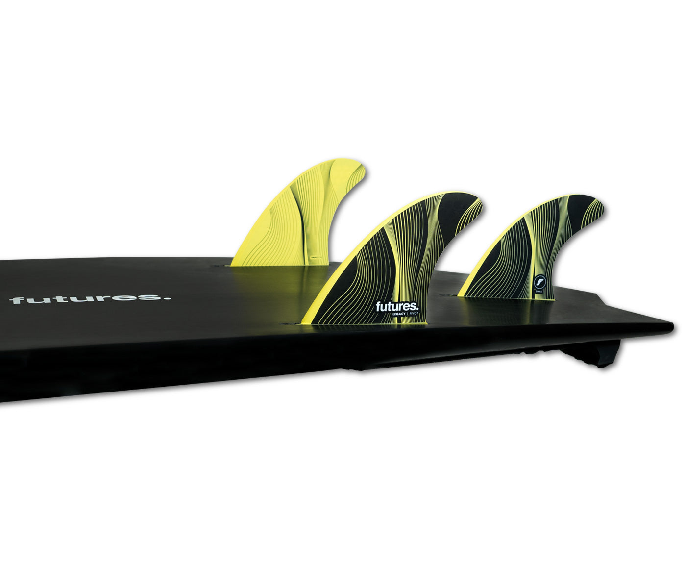 Futures Small P4 Pivot Legacy Series Thruster Surfboard Fin - Yellow or Burgundy