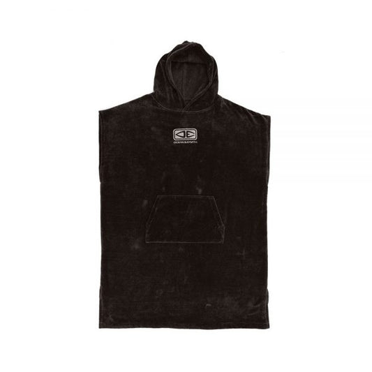 Ocean and Earth Corp Hooded Poncho Black