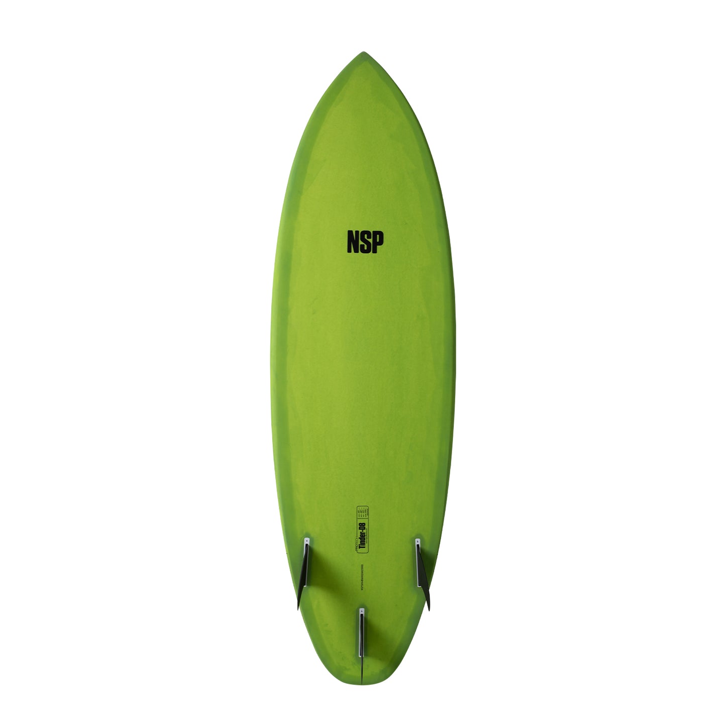 NSP Surfboard 5'10" Protech Tinder D8 Hybrid Shortboard Surfboard Green