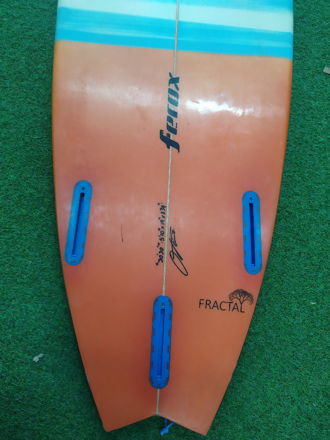 second-hand-ferox-surfboards-fractal-5ft10in-futures-thruster-swallow-tail-shortboard-blacksheepsurfco-kilcolgan-galway-ireland-fin-system
