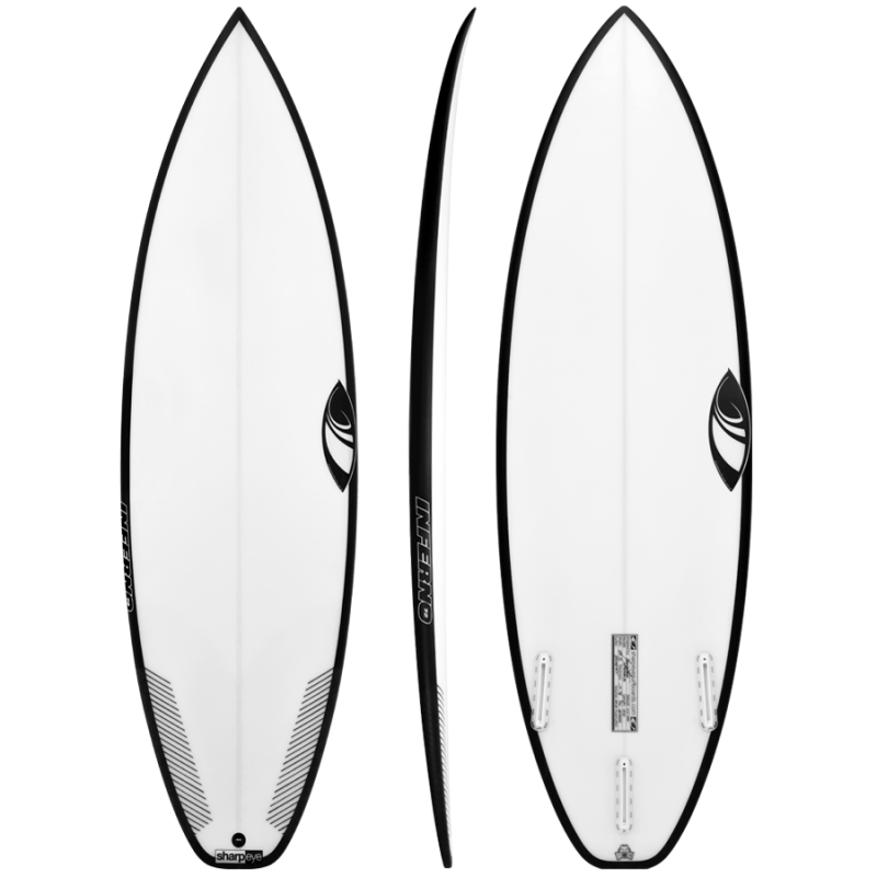 Inverted Rocker Surfboard Sharp Eye Surfboards 5'9 Inferno 72 Futures Thruster – Black Sheep Surf Co