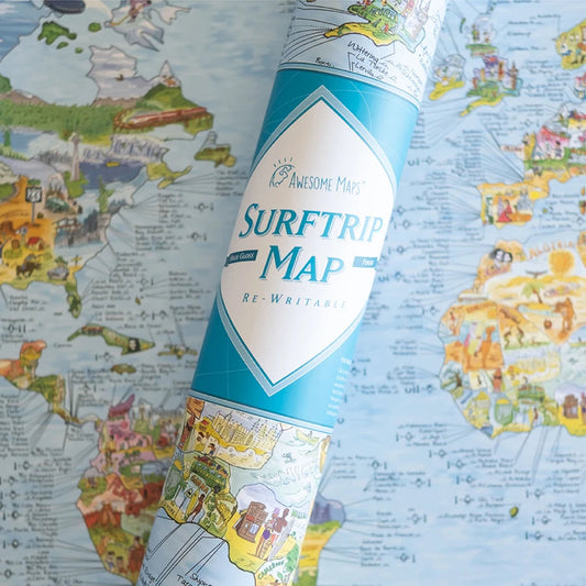 Awesome Maps- World Surf Trip Map