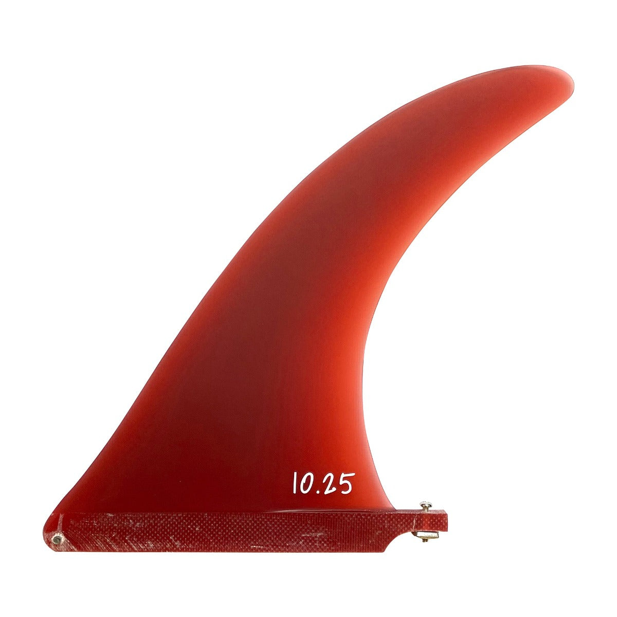 Surf System AKT 10.25" Red Longboard Surfboard Fin Fibreglass
