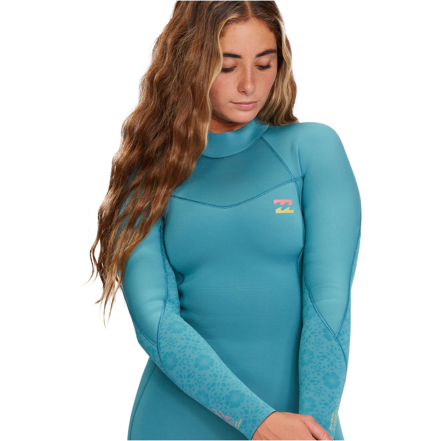 Billabong Synergy 5:4 Chest Zip Furnace Lining Women Winter Wetsuit - Marine