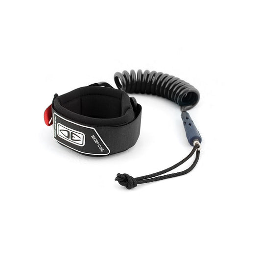 Ocean and Earth Bodyboard Moulded Coiled Bicep Leash Black