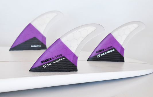 Scarfini FX D3 Large Directa Futures Thruster or Five Surfboard Fin