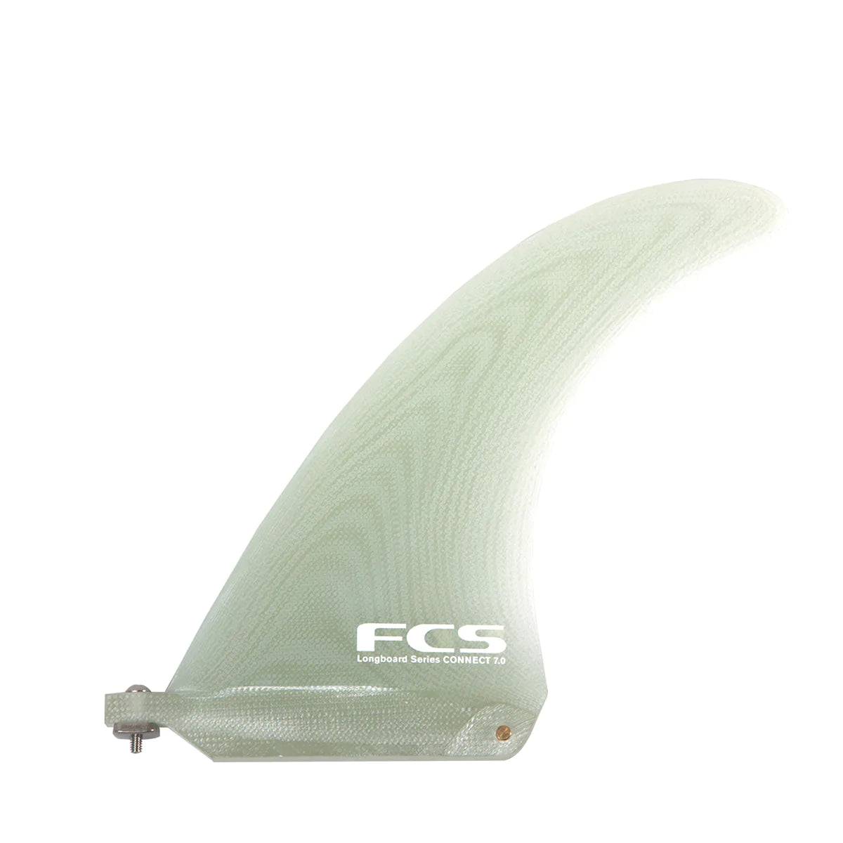 FCS Connect PG 8 Inch Longboard Fin Clear - Screw and Plate