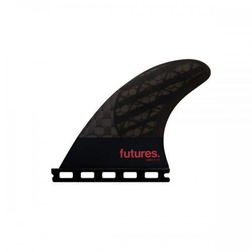 Futures QD2 4.15 Large Blackstix Quad Rear Surfboard Fins Black-Preorder