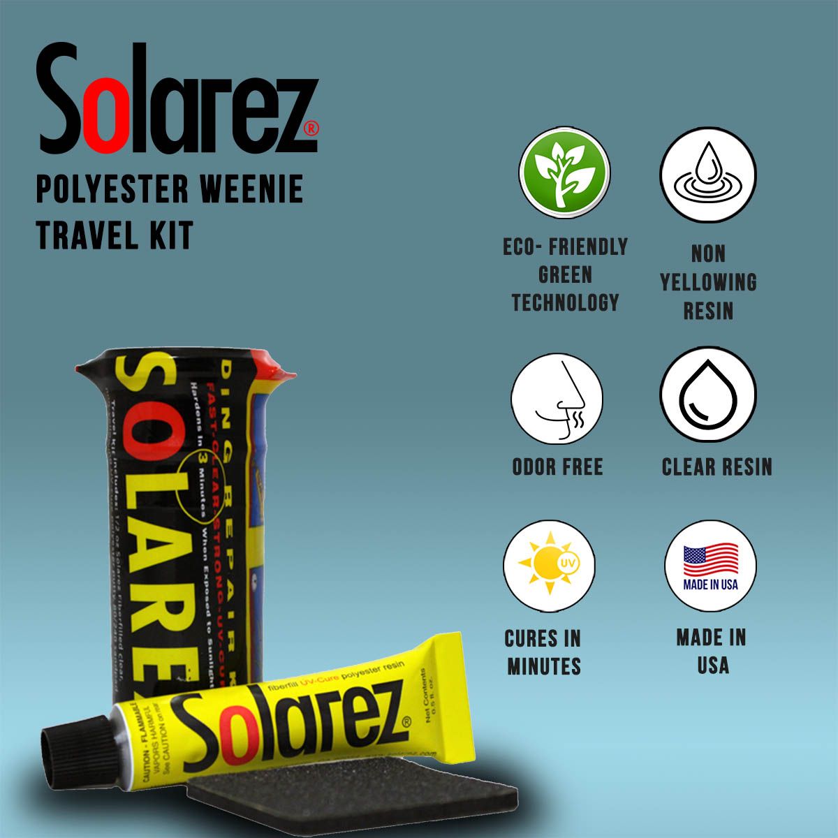 Solarez Polyester Weeny Mini Travel Repair Kit