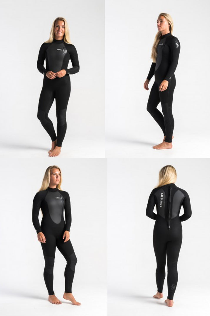 C-Skins Element 3:2 Ladies Women Wetsuit Back Zip - All Colours