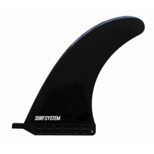 Surf System 7 Inch Plastic Longboard Surfboard Fin Black